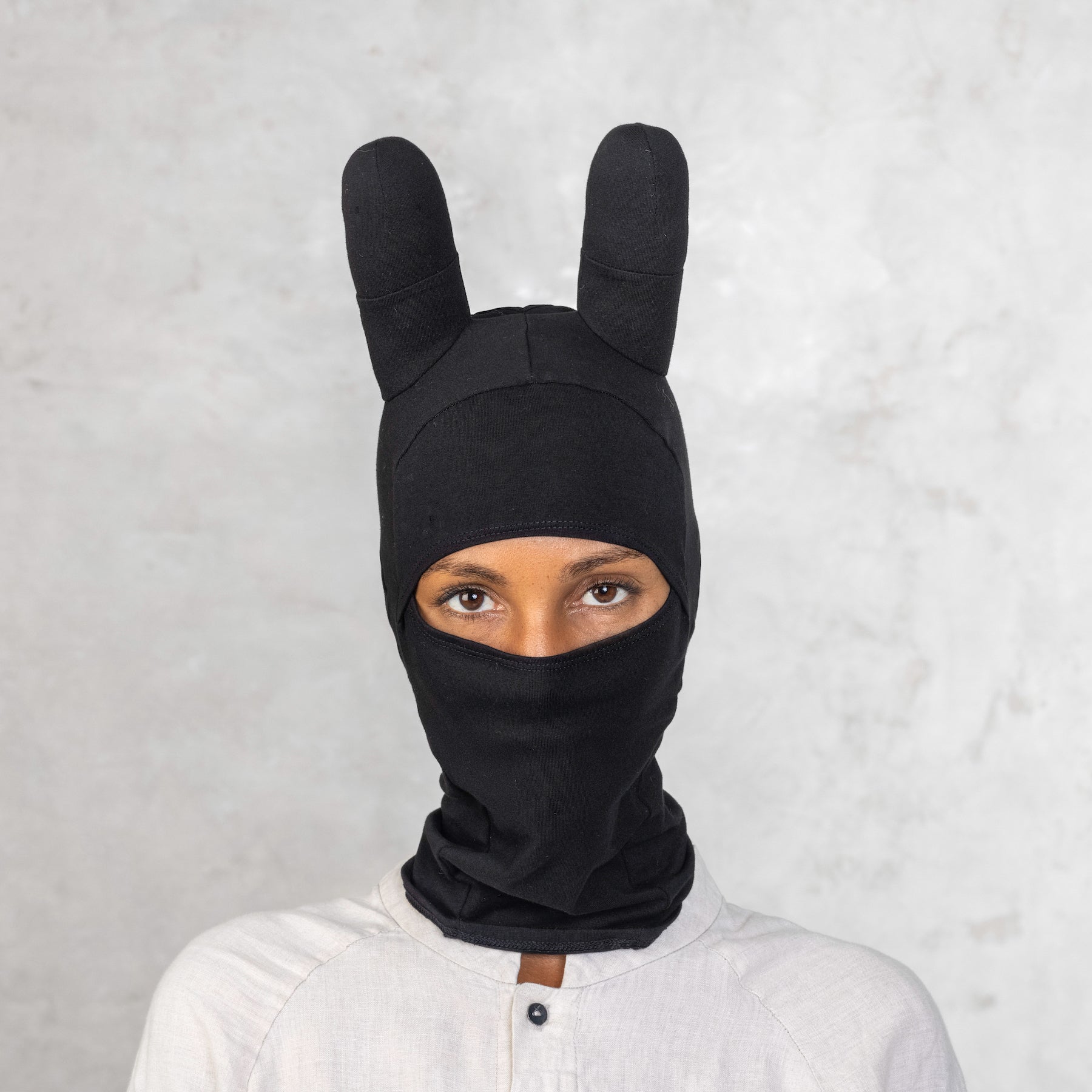 Adult Black Bunny Mask