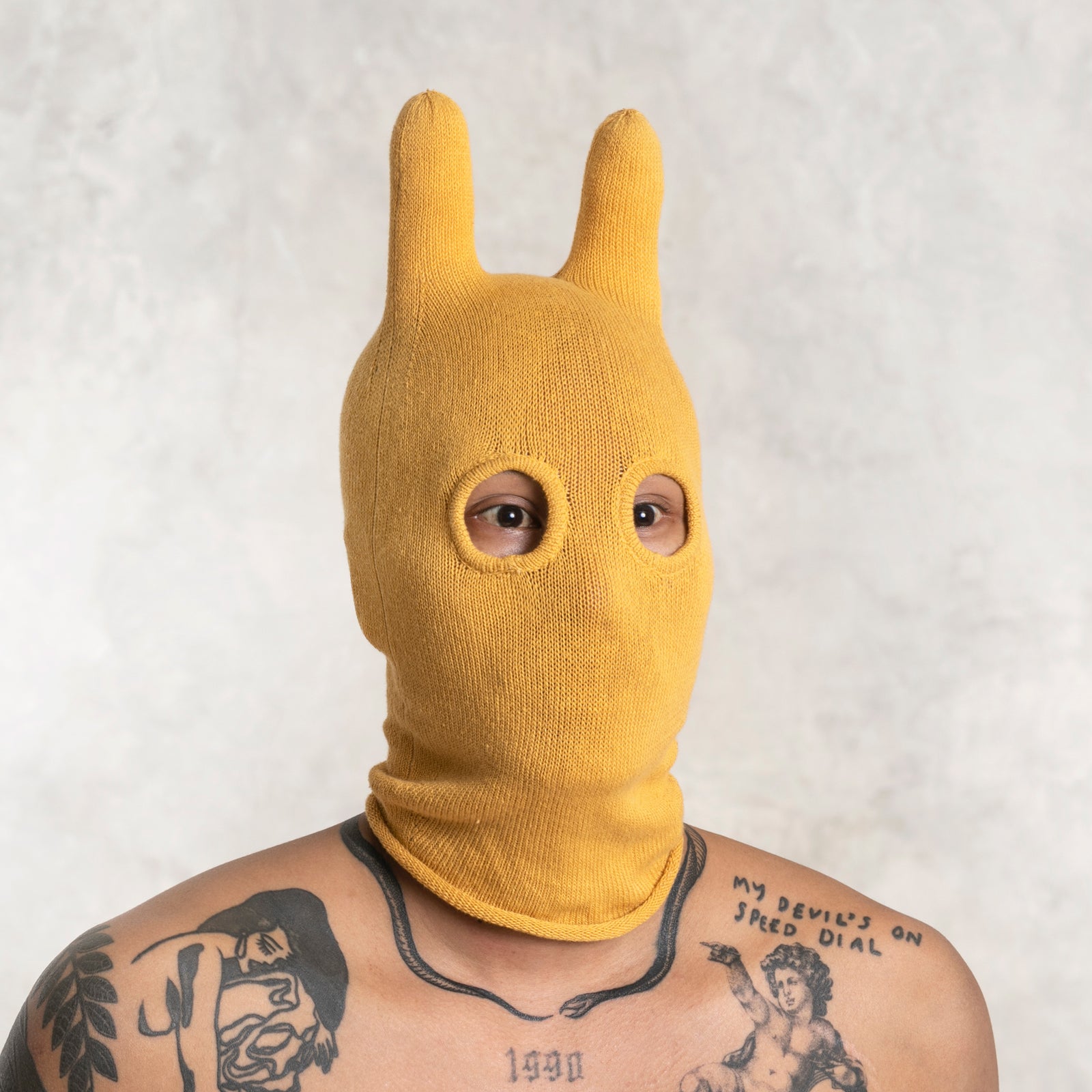 Yellow Two Hole Balaclava