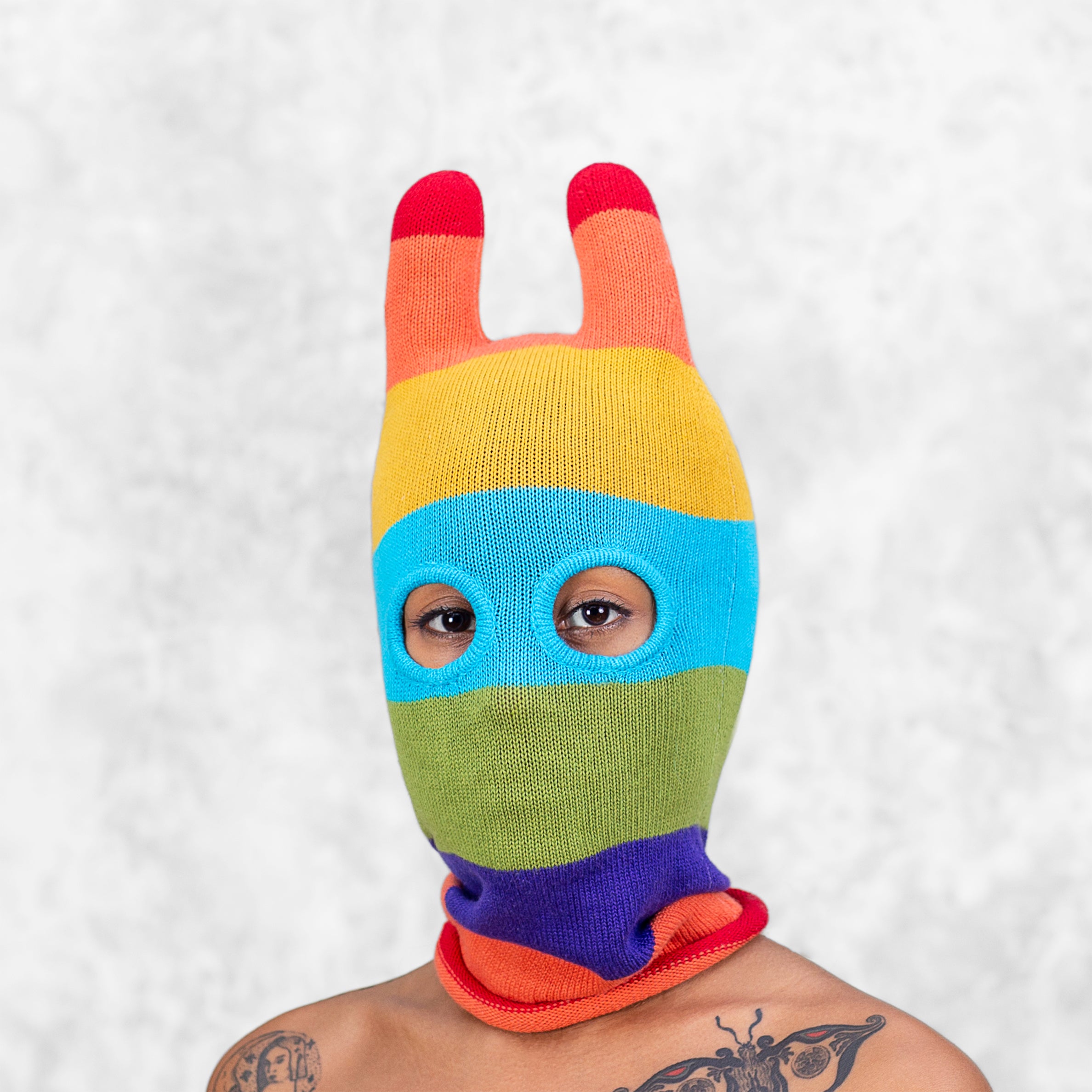 Custom Balaclava ? Wearable Art Custom Embroidered 3 Hole Knitted Ski Mask, Embroidery Ski  main image 4
