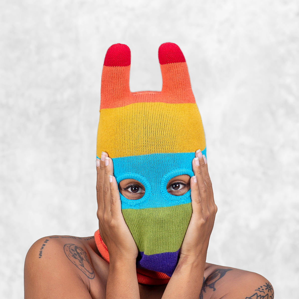 Rainbow Two Hole Balaclava