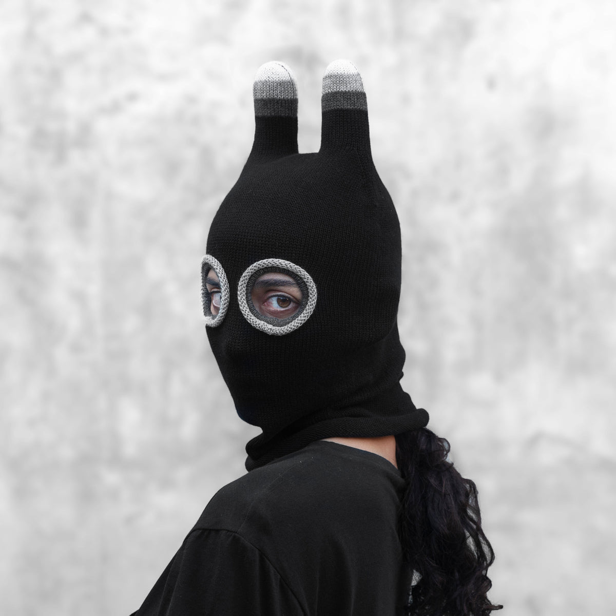 Black Cotton Balaclava Mask