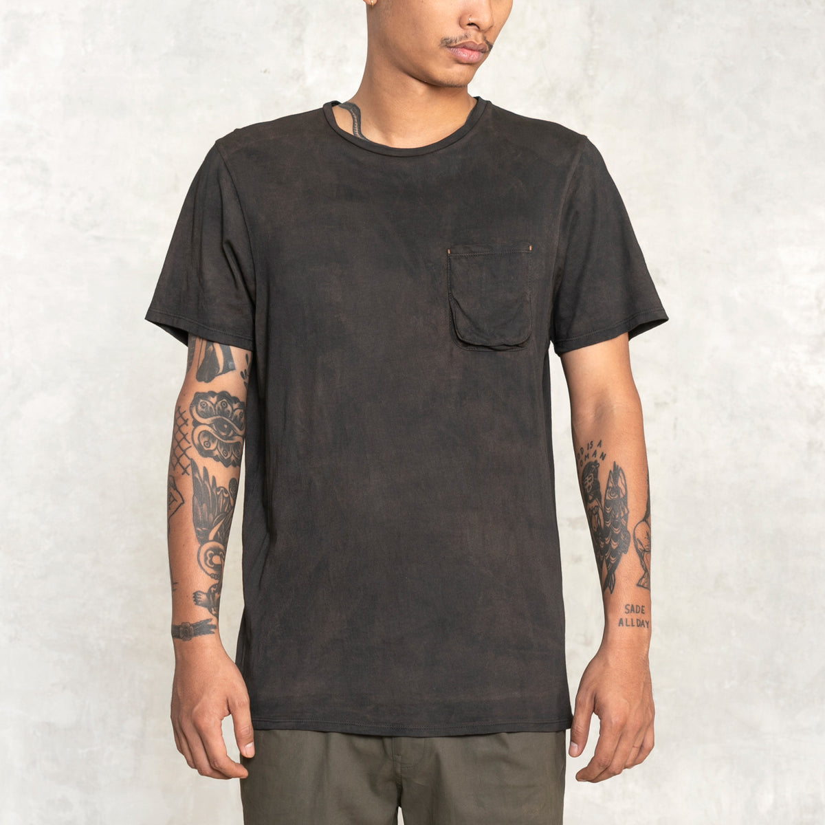 Black Supima Cotton Tee Shirt 