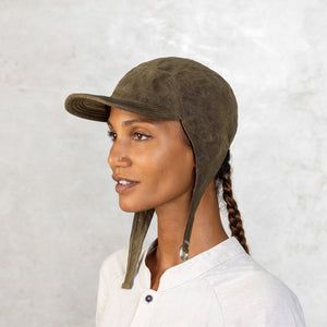Green Hat with Under Chin Strap