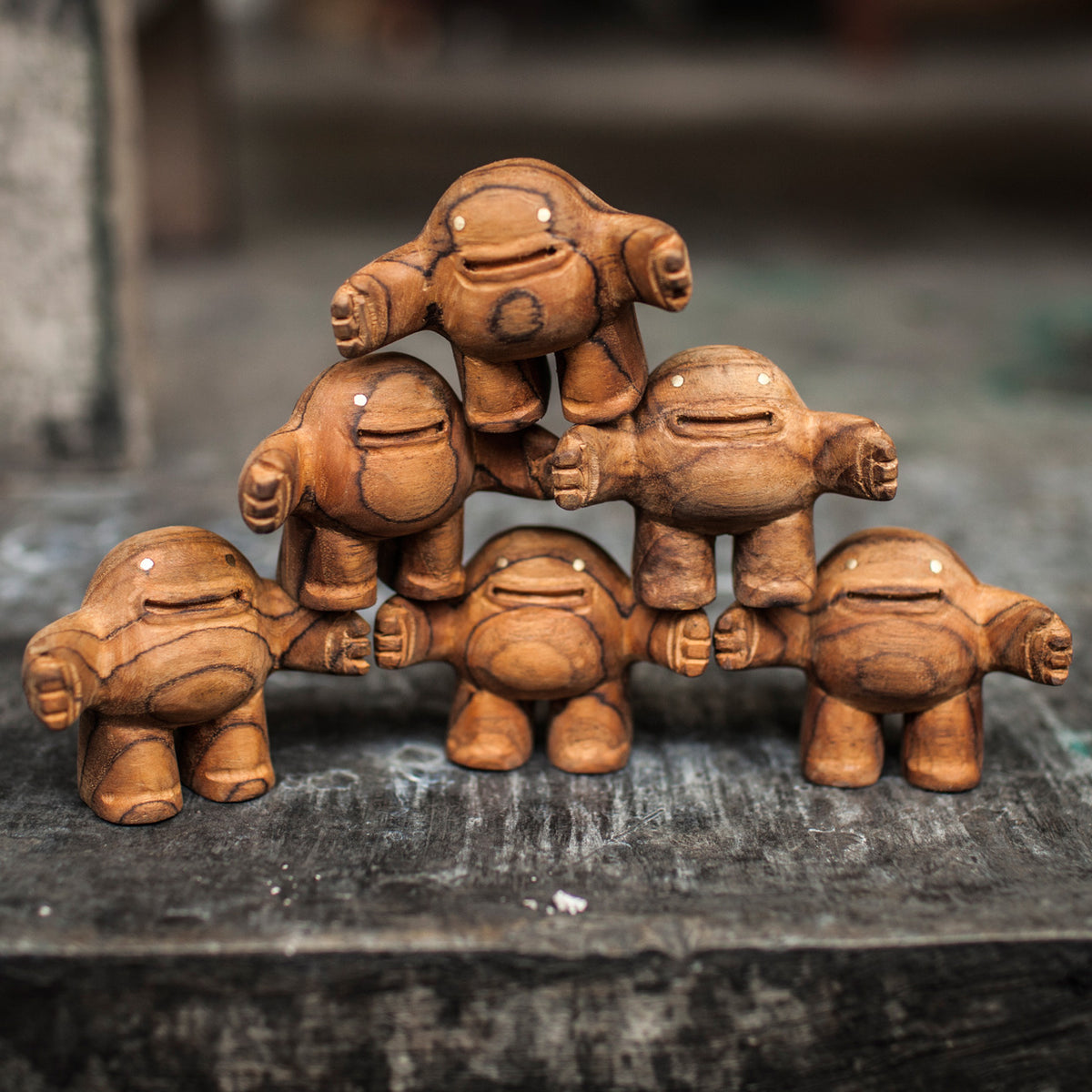 Hand Carved Wood Figurines 