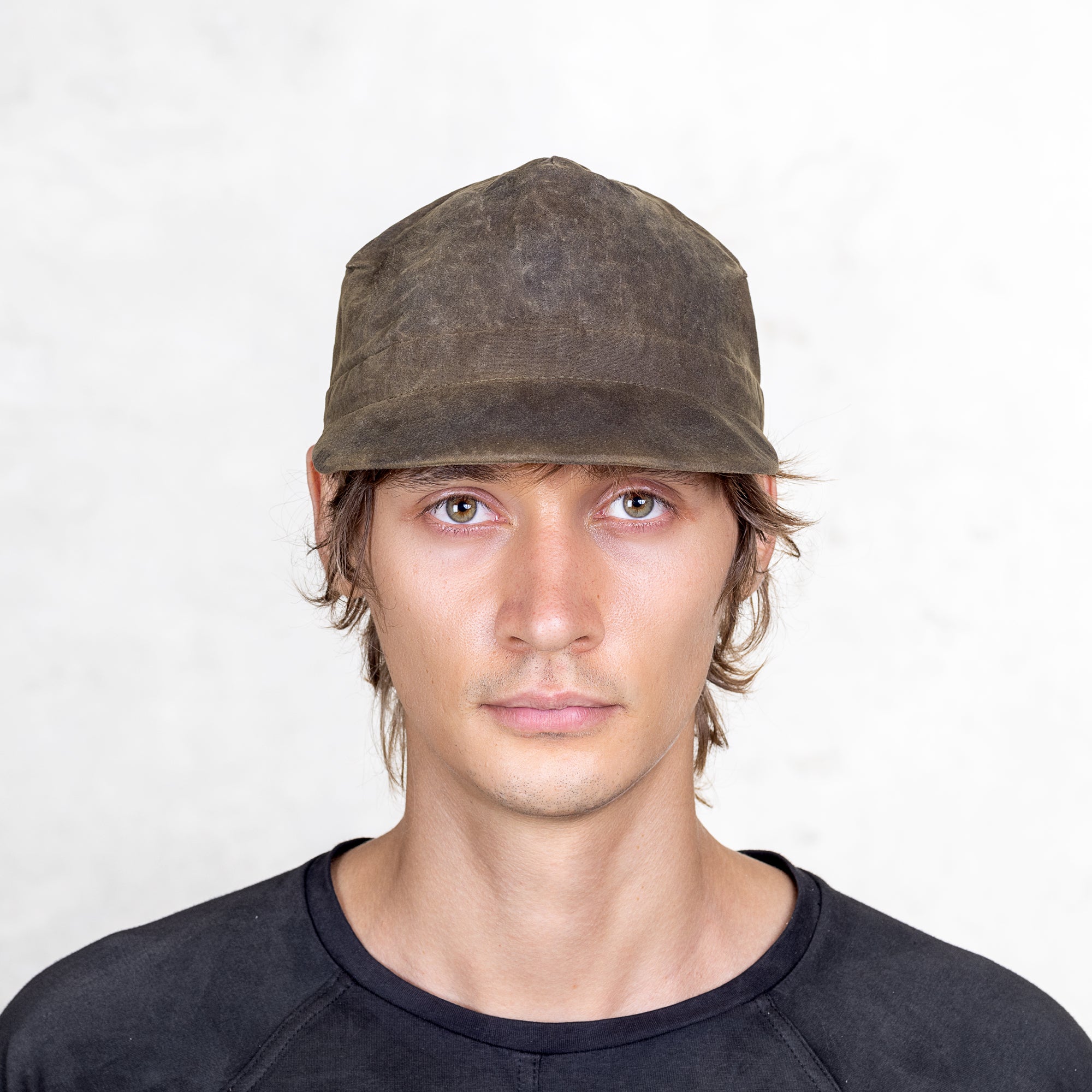 Olive Green Beeswaxed Cavas Brimmed Hat