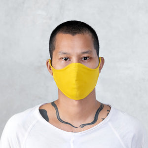 Yellow Stretch Face Mask