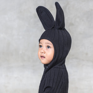 baby black bunny onesie