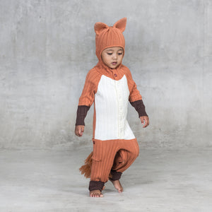 Hooded Baby Romper Fox Suit