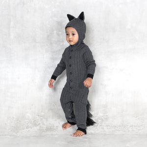 Gray Baby Wolf Onesie Costume