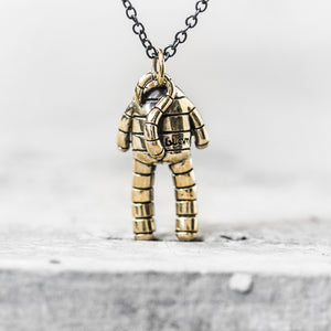 Brass Monkey Pendant and Chain Necklace