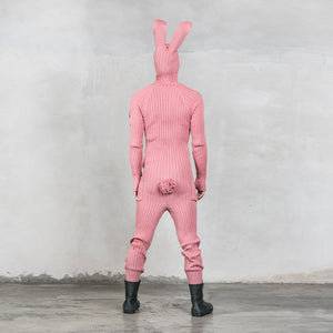 Men's Pink Bunny Rabbit Suit with Tail