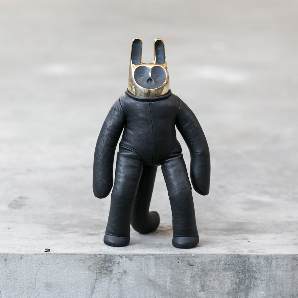 Black Leather Chimera Art Figurine