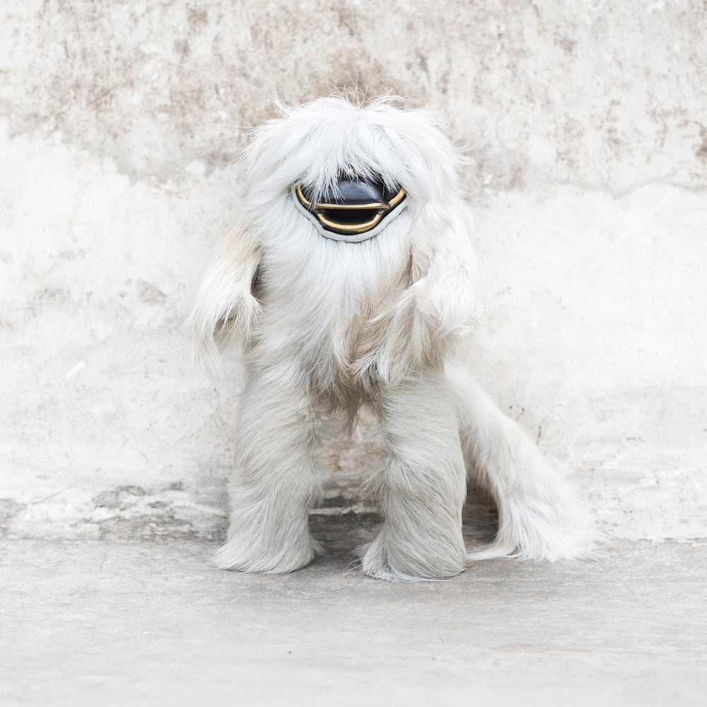 Fur and Brass Monkey Art Toy