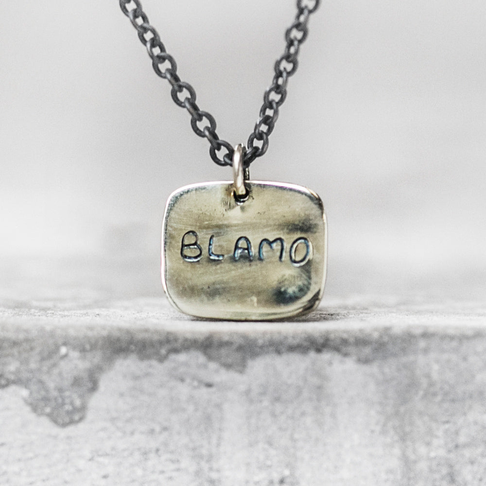 Blamo Brass Pendant Necklace