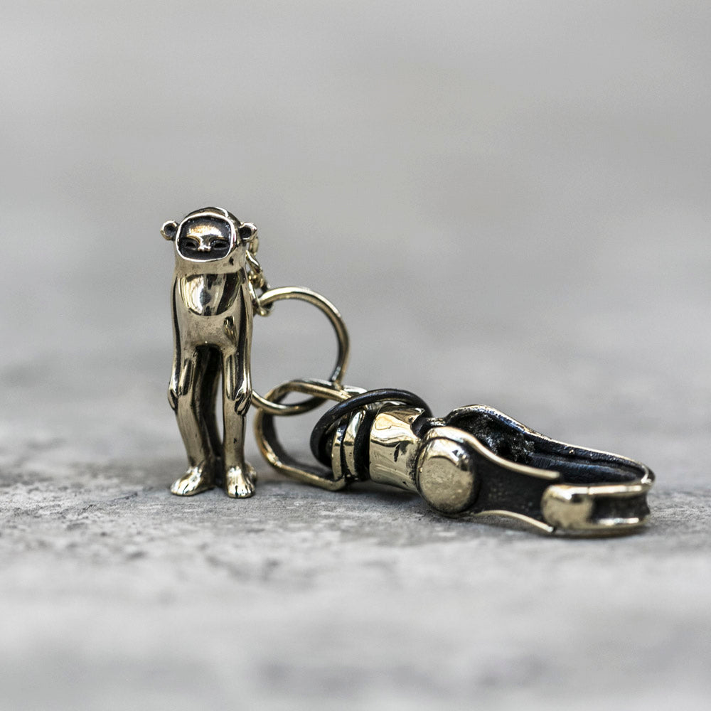 Blamo Brass Monkey Keychain Art