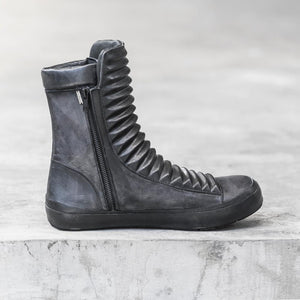 Blamo Black Leather Razed Boots