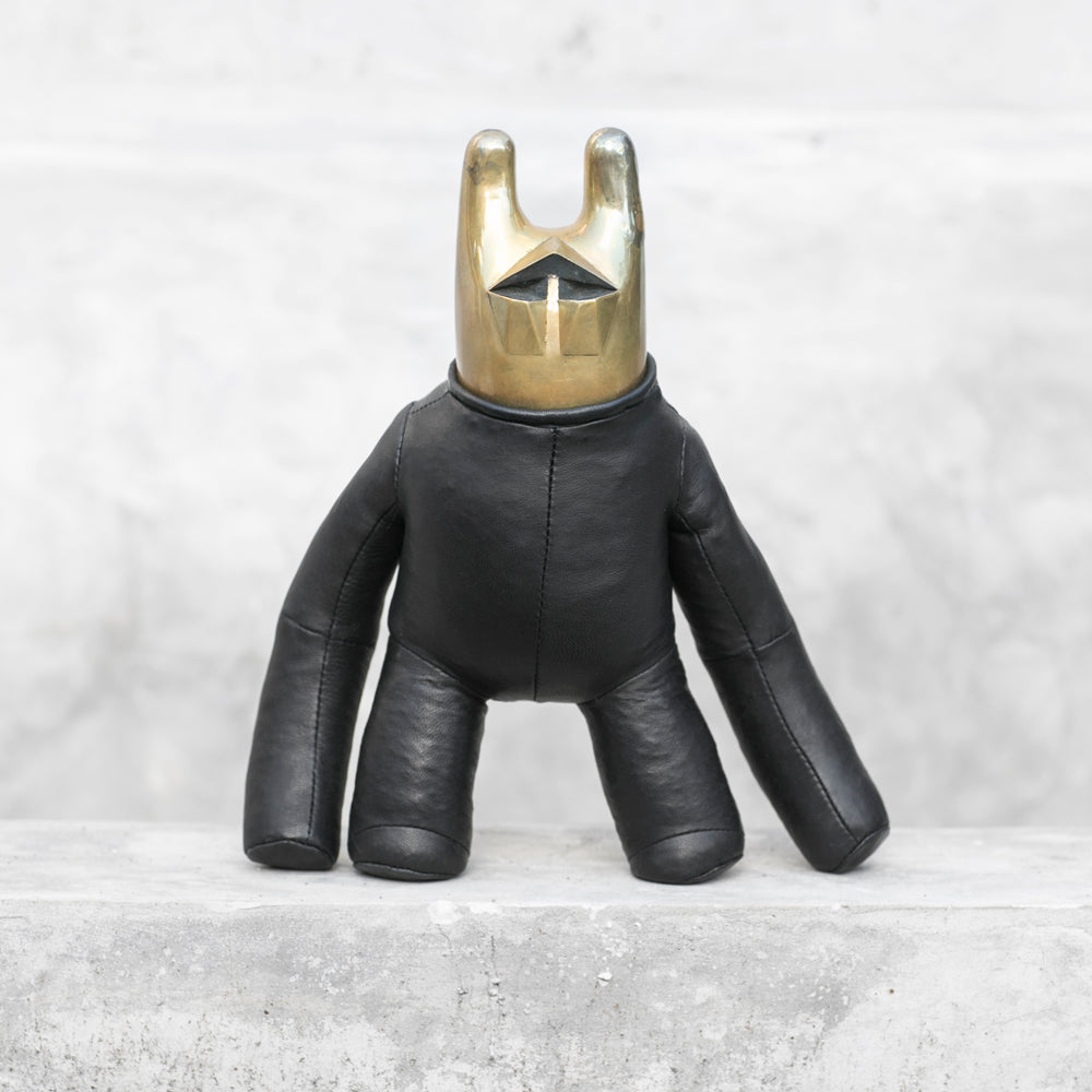 Brass and Leather Cyborg Art Figurines