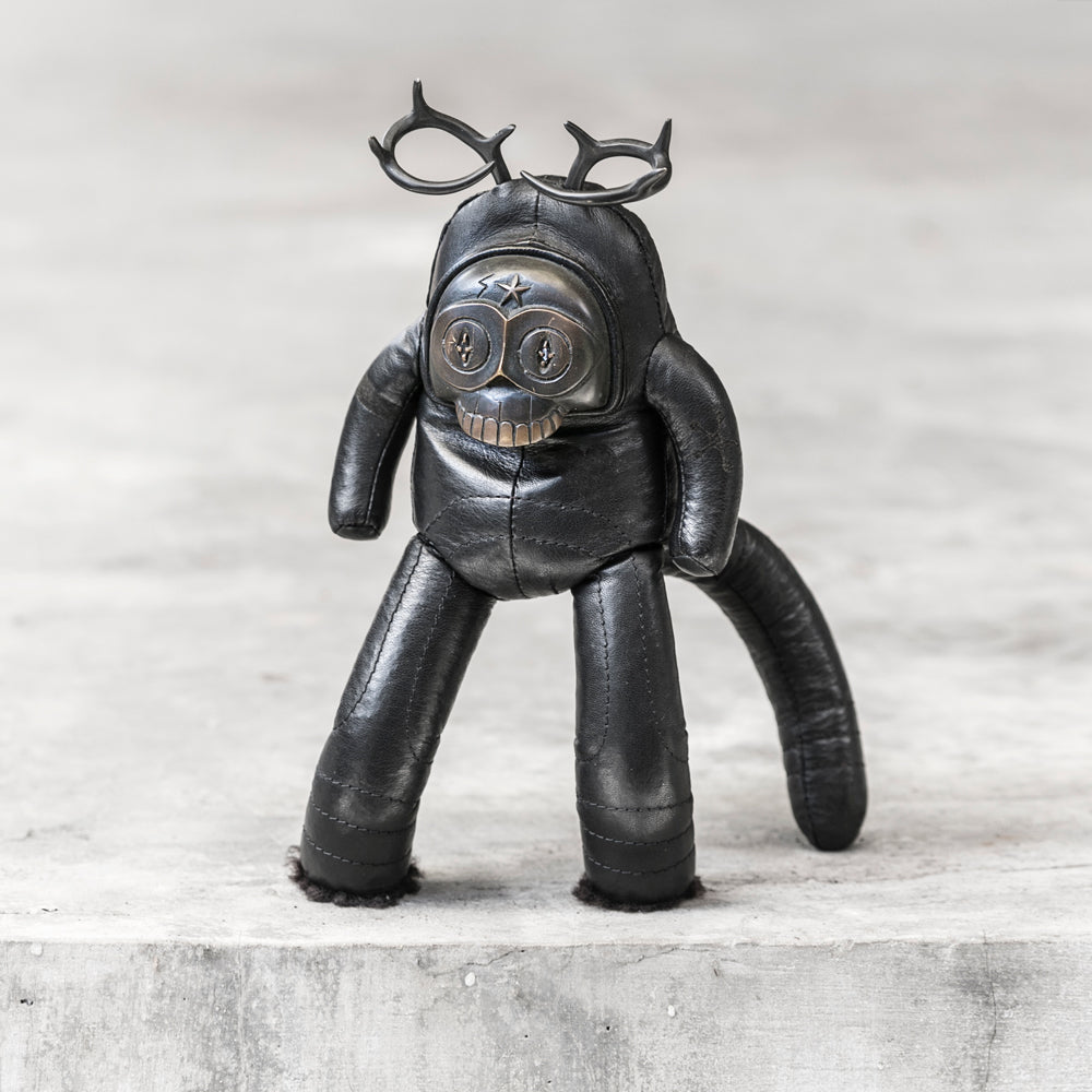 Hand Cast Brass Skull Toy Art