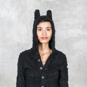 Women's Black Bunny Onesie Costume