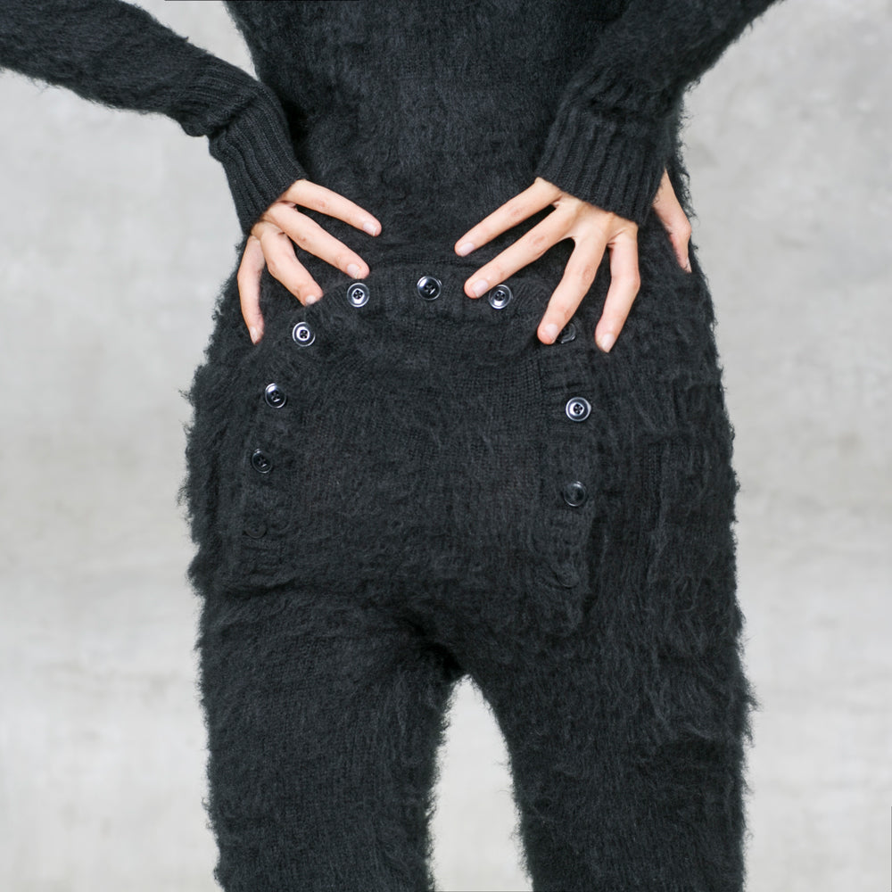 Cozy Adult Rabbit Onesie with Buttons