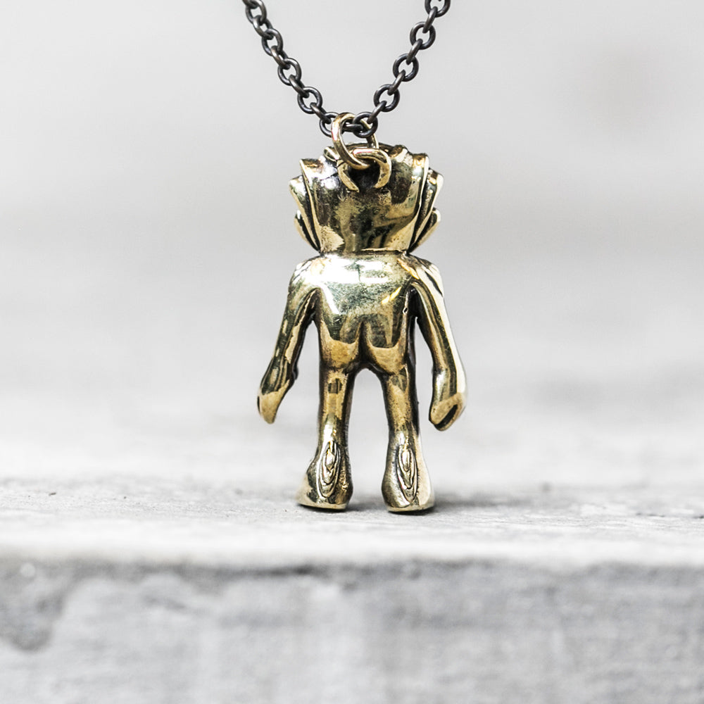 Brass Swamp Monster Wearable Art Jewelry