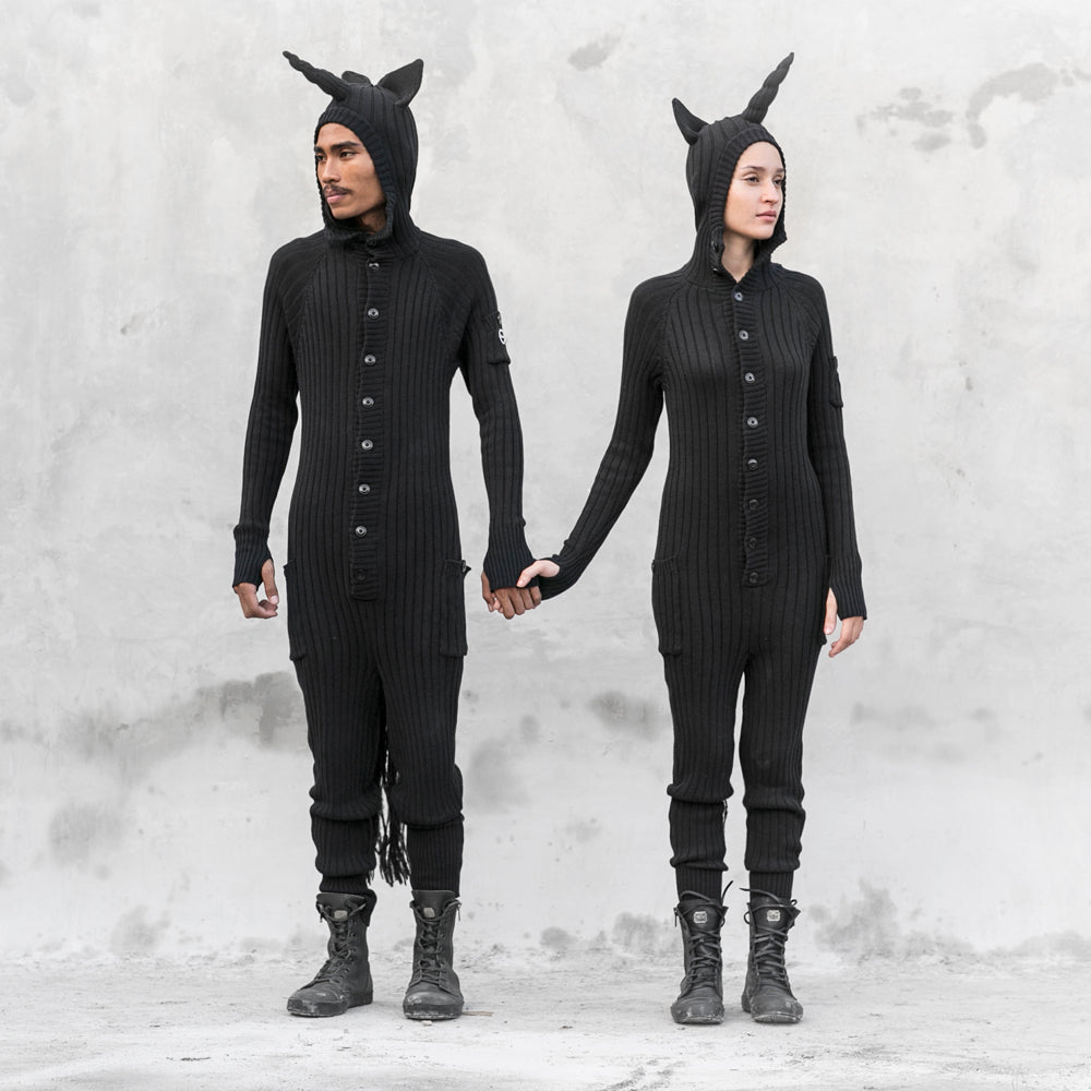 Unicorn Onesie Black