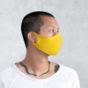 Adult Secure Fit Yellow Face Mask