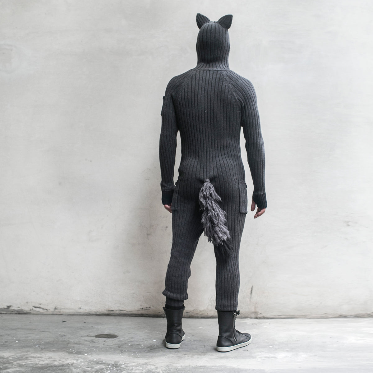 Men's Adult Wolf Onesie Costume