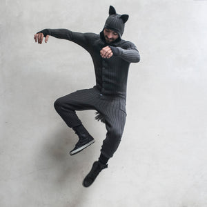 Gray Wolf Onesie for Adults