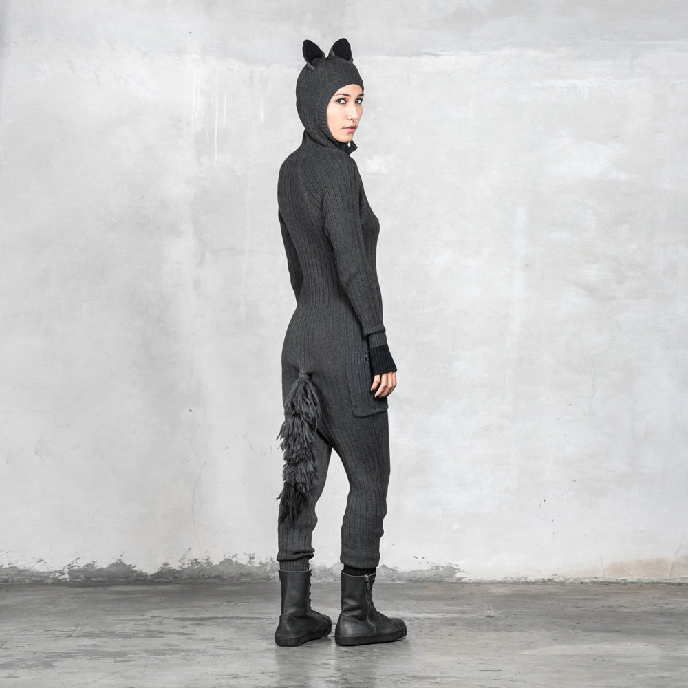 Women's Wolf Onesie with Tail