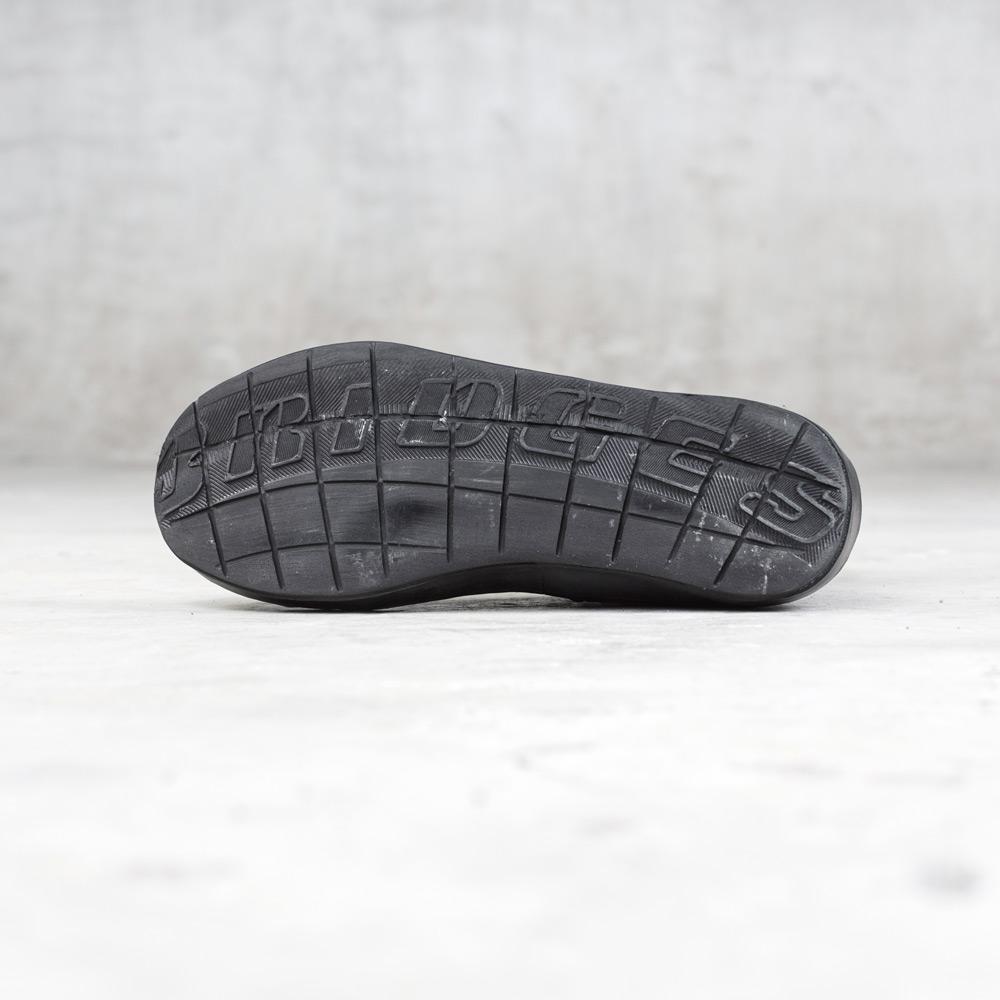 hand formed black leather boots